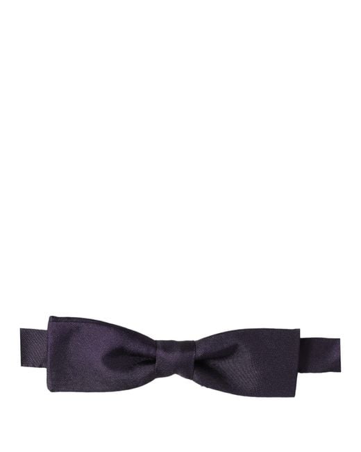 Dolce & Gabbana Blue Silk Adjustable Neck Papillon Bow Tie for men
