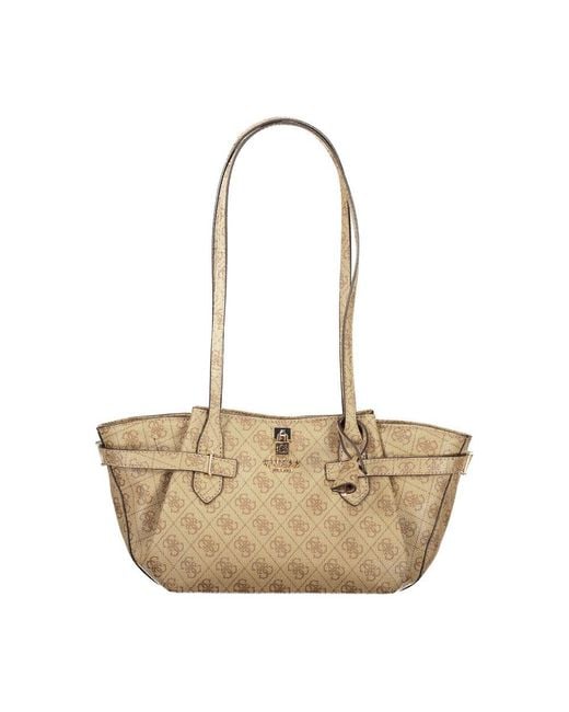 Guess Natural Polyurethane Handbag