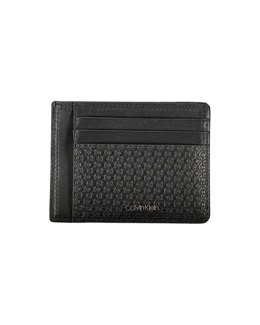 Calvin Klein Black Minimalism Id Cardholder Wallet for men