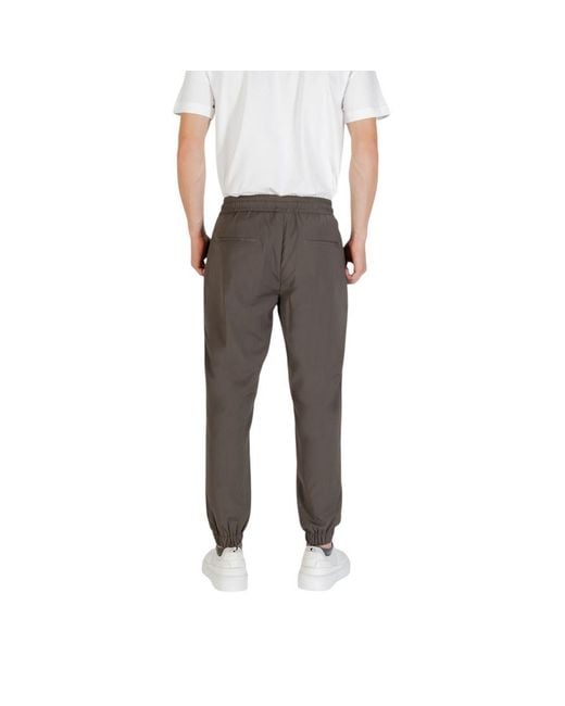 Antony Morato Gray Green Polyester Casual Pants for men