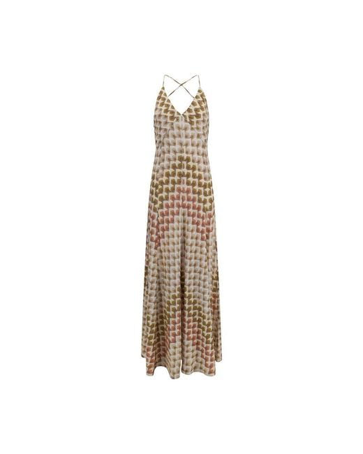 Missoni Natural Multicolor Viscose Long Dress