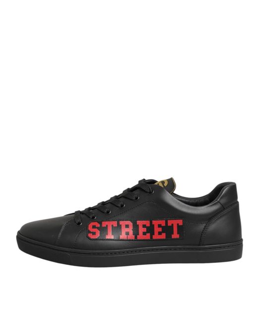 Dolce & Gabbana Black Street Life Low Top Men Sneakers Shoes for men