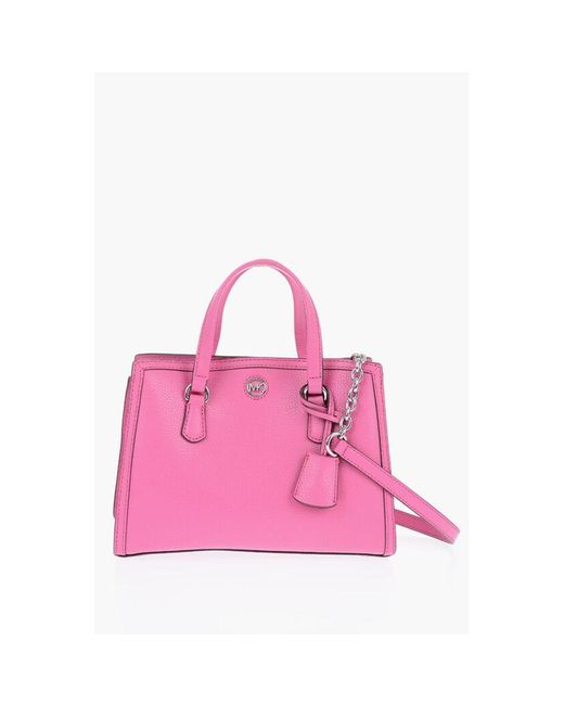 Michael Kors Pink Multicolor Leather Tote Bag
