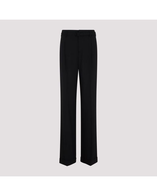 Ralph Lauren Collection Black Wool Acklie Pants