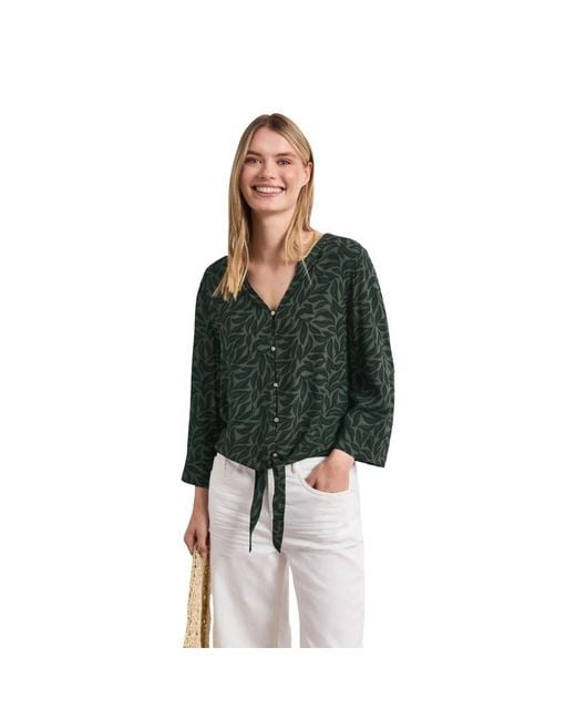 Street One Green Bicolor Viscose Blouse