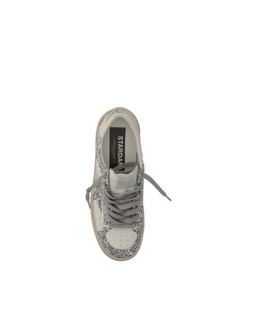 Golden Goose Deluxe Brand Gray Calf Leather Bos Taurus Low Top Sneakers