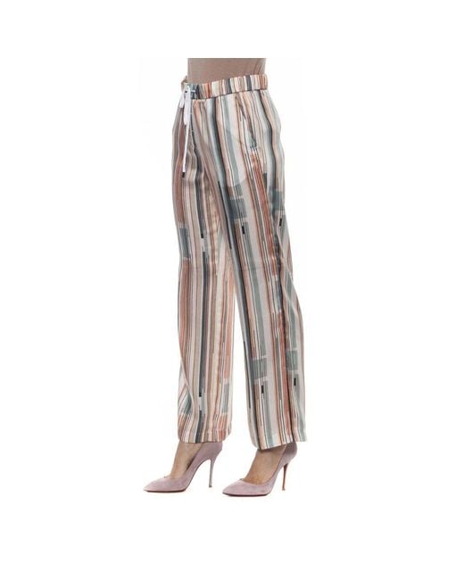 Peserico Multicolor Viscose Casual Pants