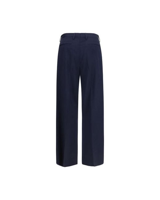 Vivienne Westwood Blue Wool Oves Aries Dress Pants for men