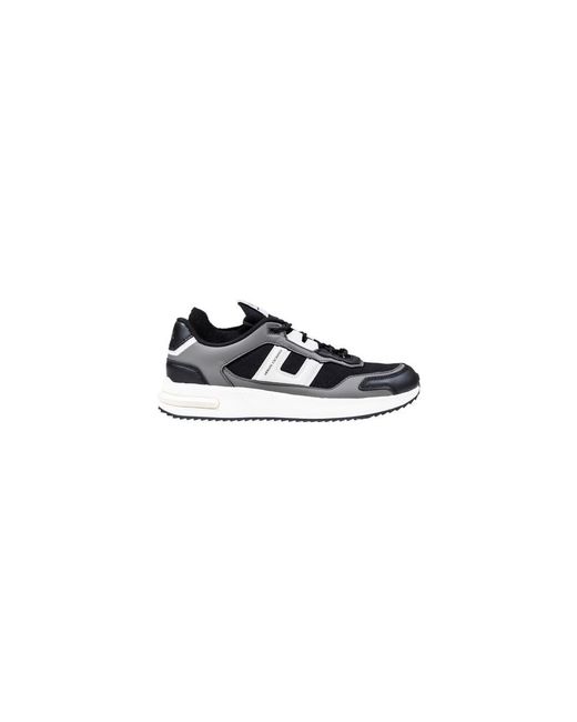 ARMANI EXCHANGE Blue Bicolor Polyester Athletic Sneakers for men