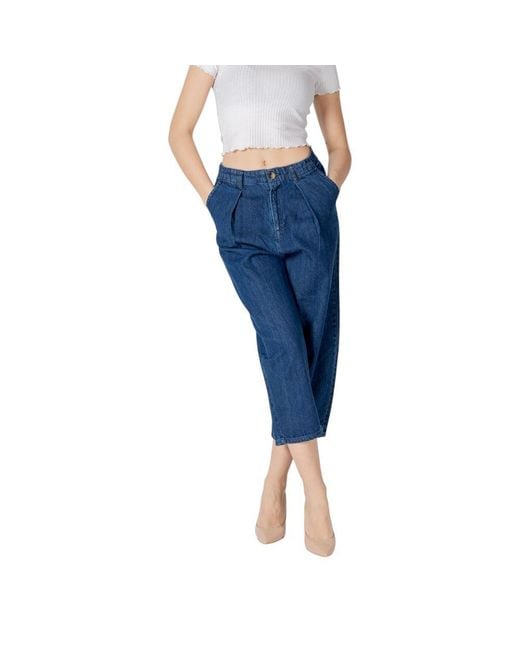 ONLY Blue Cotton Jeans Denim