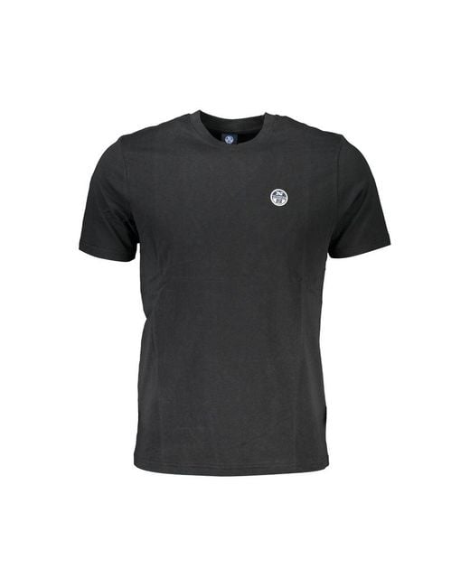 North Sails Black Cotton T-Shirt for men