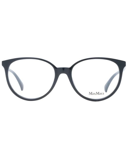 Max Mara Metallic Black Plastic Glasses (frames) for men