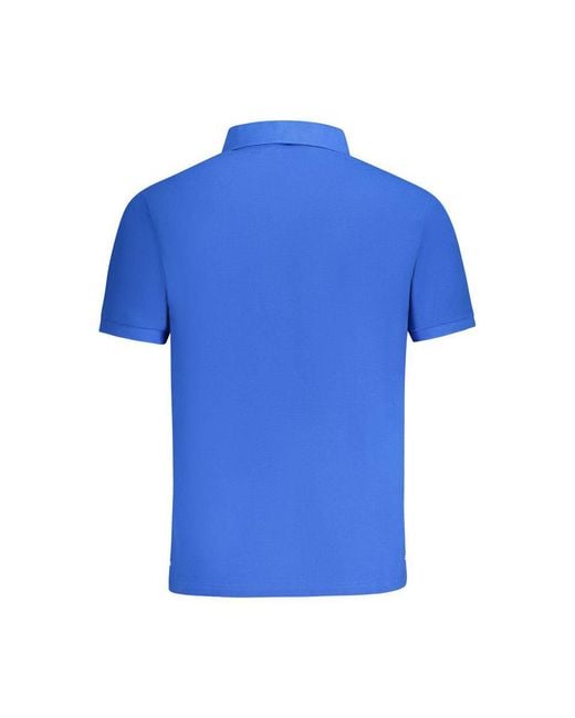 North Sails Blue Cotton Polo Shirt for men