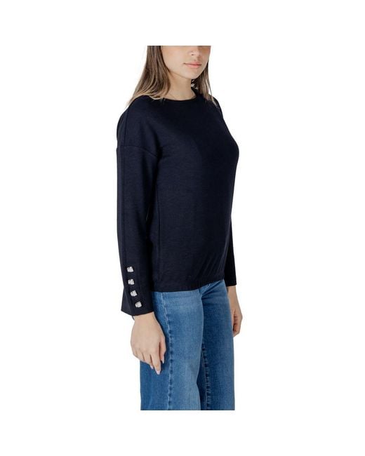 Street One Blue Polyester Sweatshirt
