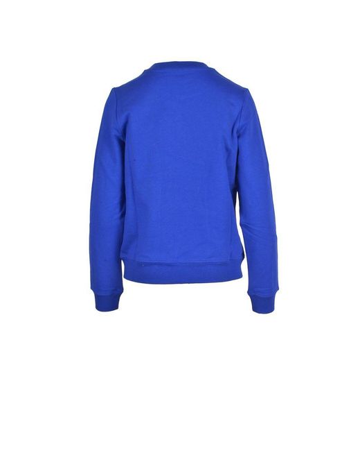 Love Moschino Blue Cotton Sweatshirt