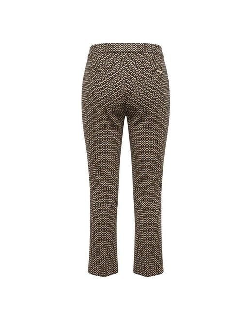 Trussardi Gray Black Polyester Pant