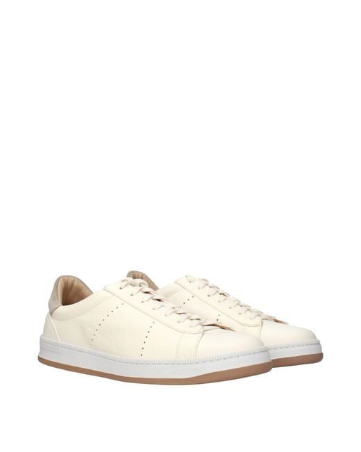 Eleventy Natural Leather Sneakers for men