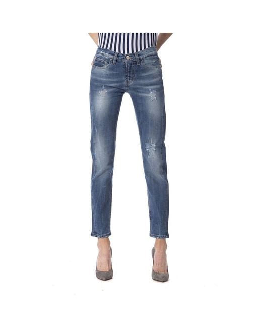 Frankie Morello Blue Other Fibres Jeans