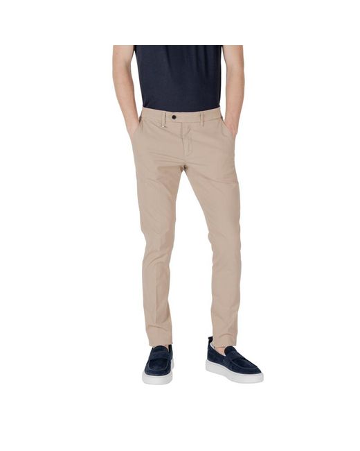 Antony Morato Blue Beige Cotton Skinny Pants for men