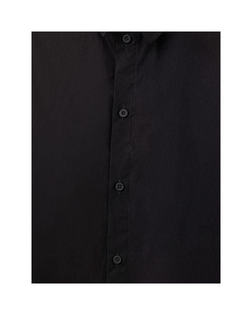 Balenciaga Black Abito Camicia Effetto Suspended