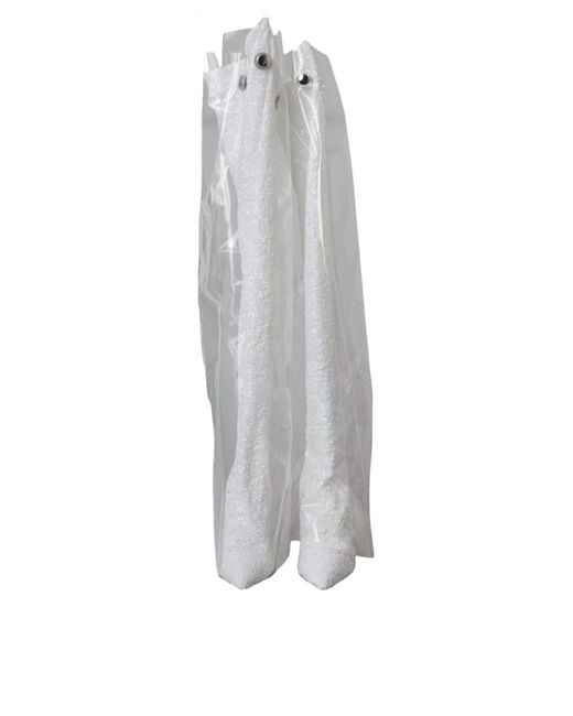 Dolce & Gabbana White Heels Stiletto Knee High Boots Shoes