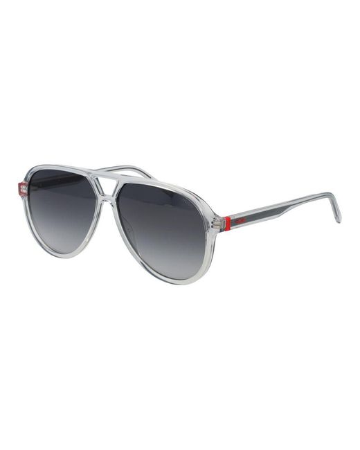 Boss Gray Stainless Steel Sunglasses
