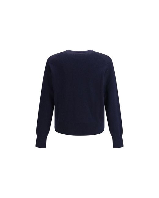 AMI Blue Pull Col Rond Ami De Coeur for men