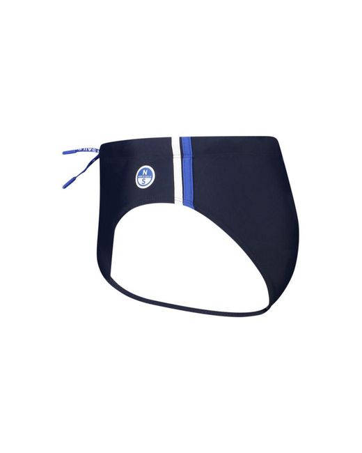 North Sails Blue Elastane Swimwear for men