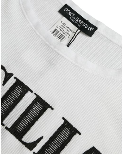 Dolce & Gabbana Gray Elegant Cotton Tank T-Shirt for men