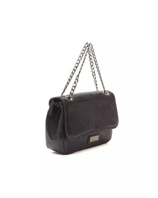 Pompei Donatella Black Blu Navy Crossbody Bag