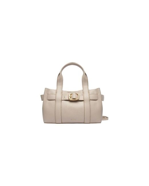 Calvin Klein White Gray Polyethylene Handbag