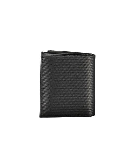 Calvin Klein Black Sleek Leather Bi-Fold Wallet With Rfid Block for men