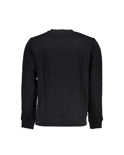 Napapijri Black Cotton Sweater for men