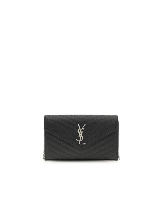 Saint Laurent Black Calf Leather Bos Taurus Wallet