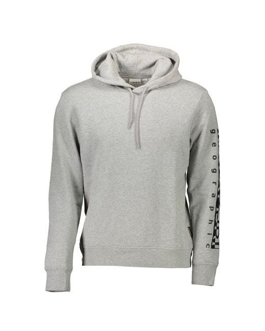 Napapijri Gray Cotton Sweater for men