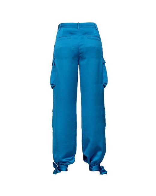 Pinko Light Blue Polyester Jeans & Pant
