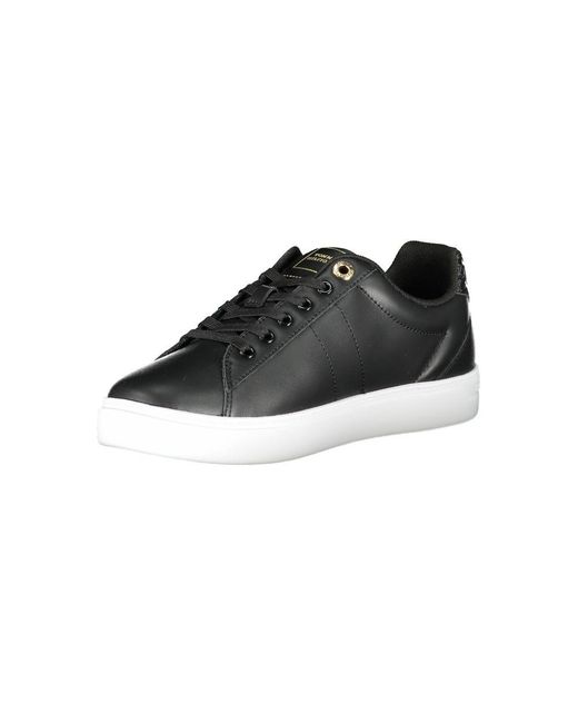 Tommy Hilfiger Black Polyester Sneaker