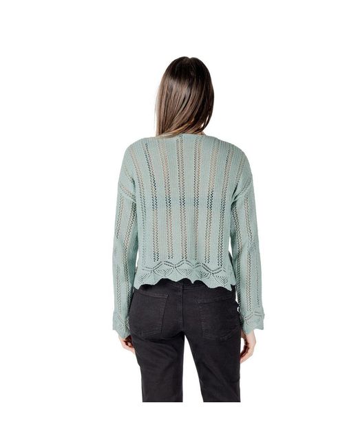 ONLY Blue Turquoise Recycled Cotton Sweatshirt