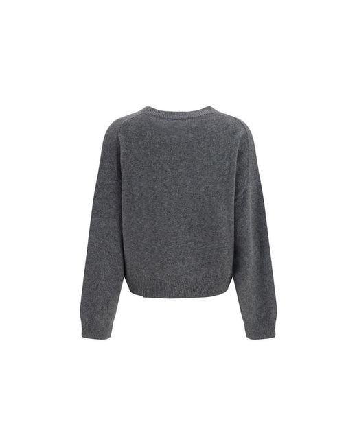 Loulou de Saison Gray Wool Oves Aries Sweatshirt
