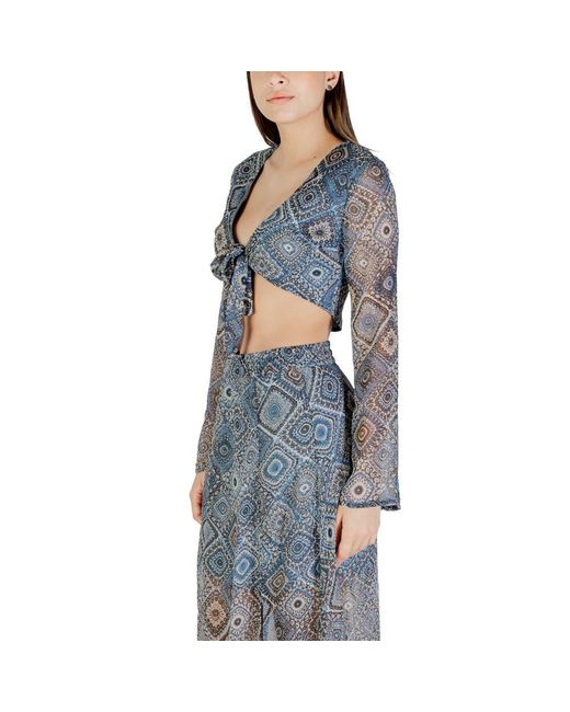 ONLY Blue Recycled Polyester Top