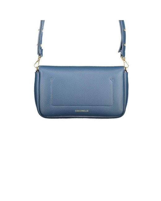 Coccinelle Blue Leather Handbag