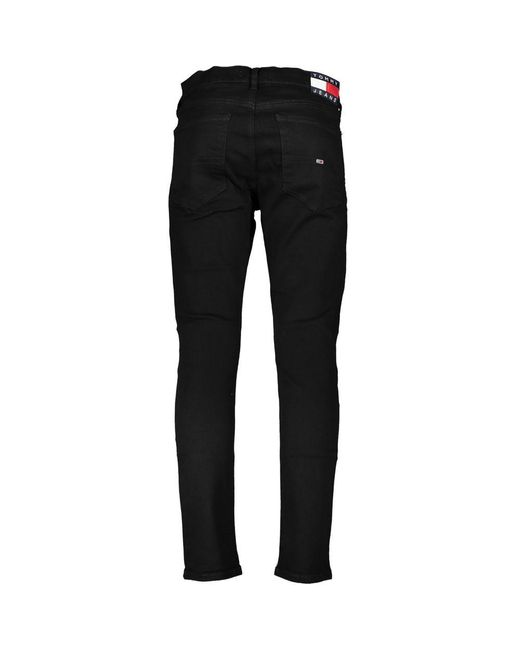 Tommy Hilfiger Black Cotton Jeans & Pant for men