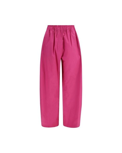 THE LATEST Pink Multicolor Lyocell Casual Pants