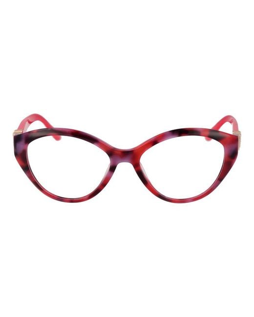 MARCIANO BY GUESS Red Cat Eye Full-Rim Acetate Optical Frames With Spring Hinge for men