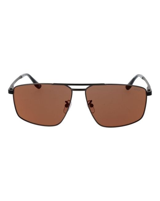 BMW Brown Black Titanium Sunglasses for men