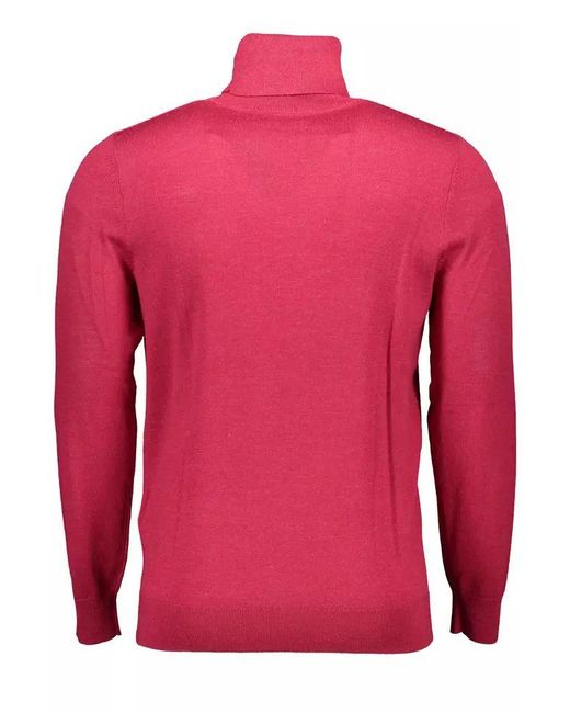 Gant Red Pink Wool Sweater for men