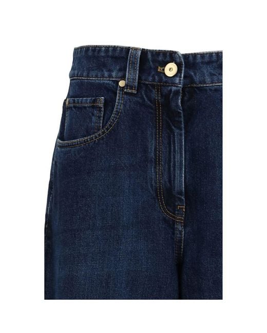 Brunello Cucinelli Blue Cotton Jeans Denim