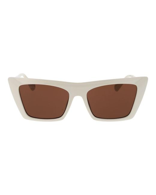 MAX&Co. Brown Beige Plastic Sunglasses