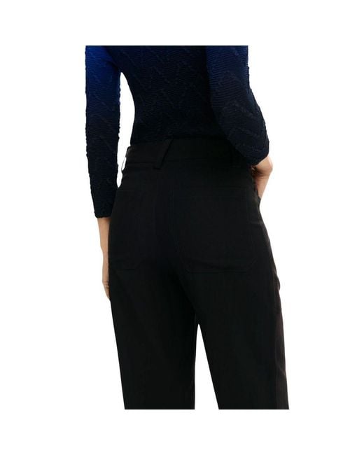Desigual Black Viscose Casual Pants