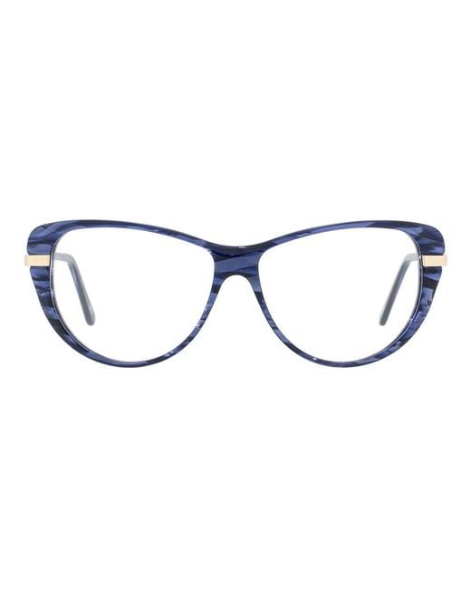 Andy Wolf Brown Purple Metal & Plastic Glasses (frames)